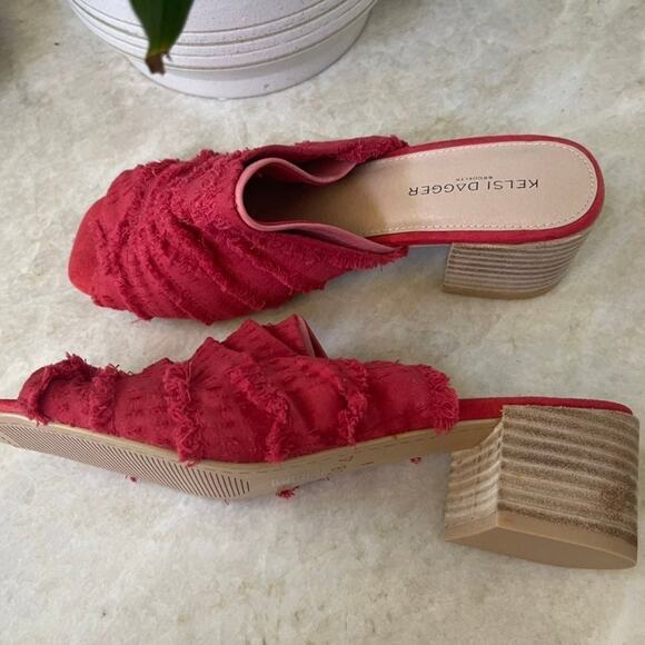 Kelsi Dagger coral mules NWOT Sz 8 - Picture 1 of 11